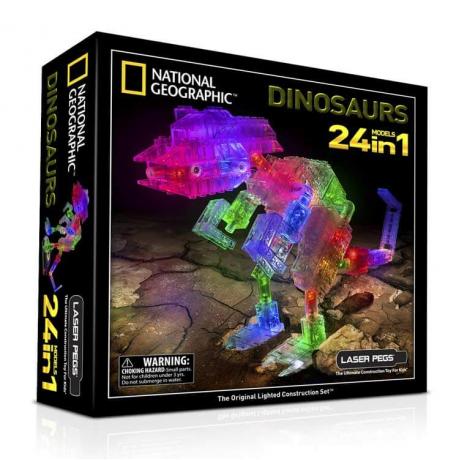 Светящийся конструктор Laser Pegs - Динозавры 24 в 1