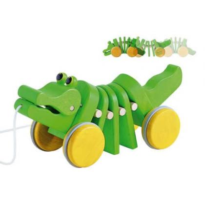 Каталка Plan Toys - Танцующий крокодил