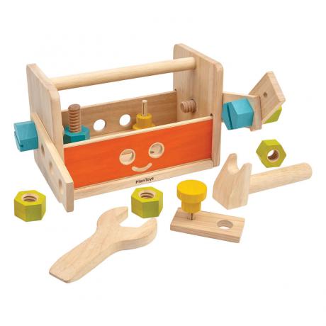 Деревянный конструктор Plan Toys Ящик для инструментов Робот