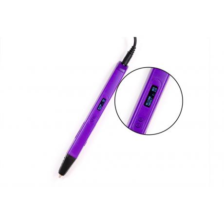 3D ручка Spider Pen SLIM с OLED Дисплеем - работает от USB (фиолетовая)