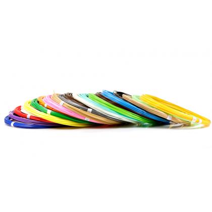 Пластик для 3D ручек ABS по 10 м. 20 цветов в коробке