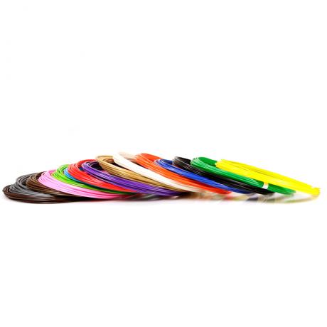 Пластик для 3D ручек ABS по 10 м. 15 цветов в коробке
